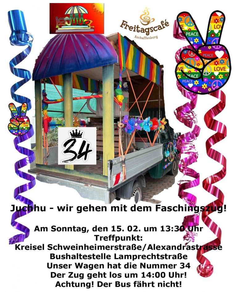 Juchhu – wir gehen mit dem Faschingszug!